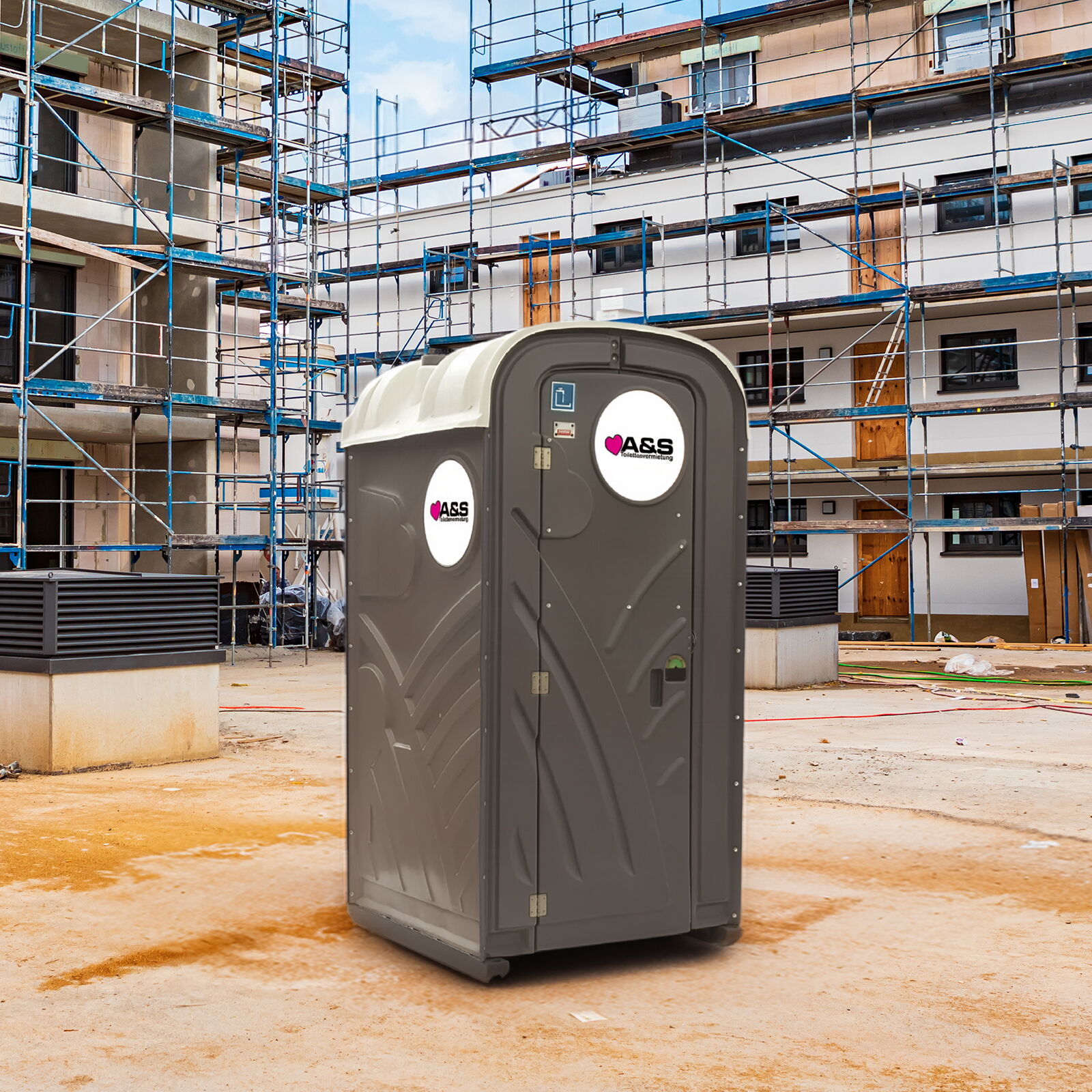 Baustellentoilette mieten A&S Toilettenvermietung      